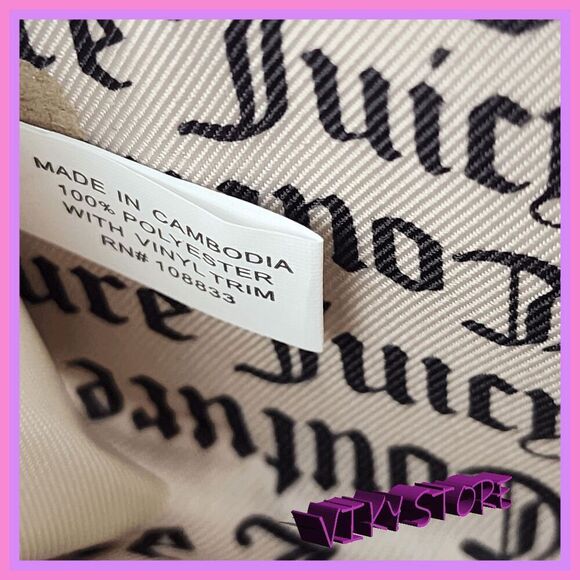 💖 NWT Juicy Couture Pink Diamond Velvet ID Coin Bag Double Zipper #7220 💖 - Picture 7 of 11